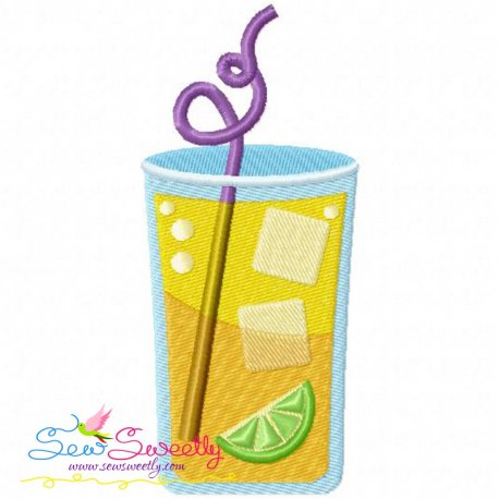 Summer Cocktail-2 Embroidery Design Pattern-1
