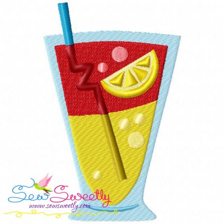 Summer Cocktail-3 Embroidery Design Pattern-1