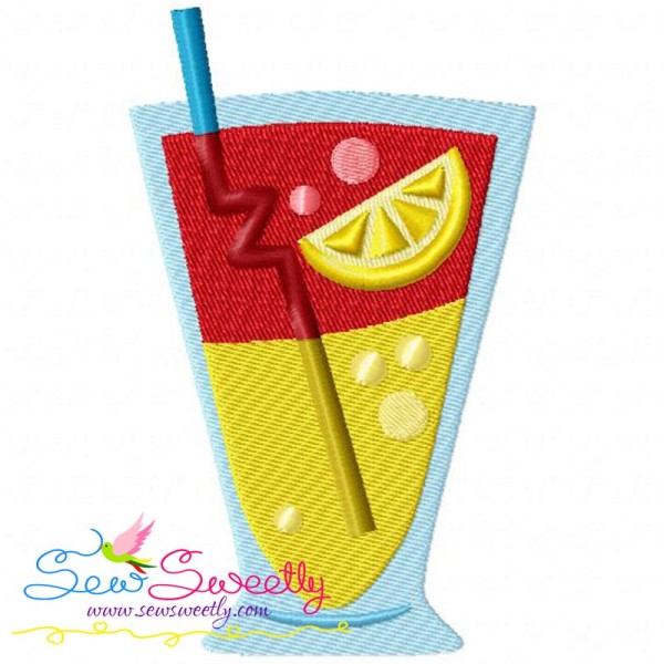 Summer Cocktail-3 Embroidery Design Pattern-1