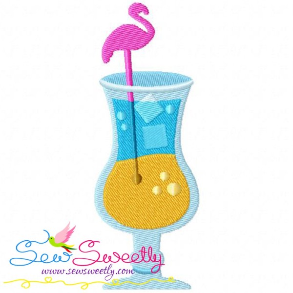 Summer Cocktail-4 Embroidery Design Pattern-1