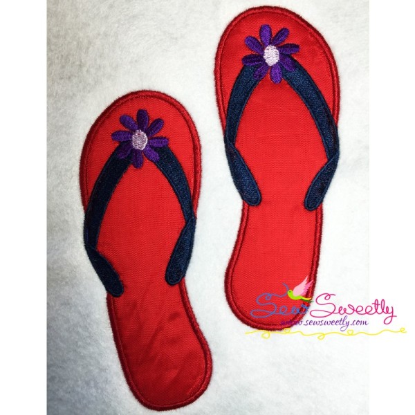 Flip Flop Applique Design Pattern-1