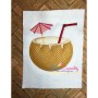 Coconut Drink Applique Design Pattern-2