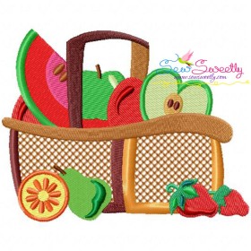 Colorful Fruit Basket-7 Embroidery Design Pattern-2
