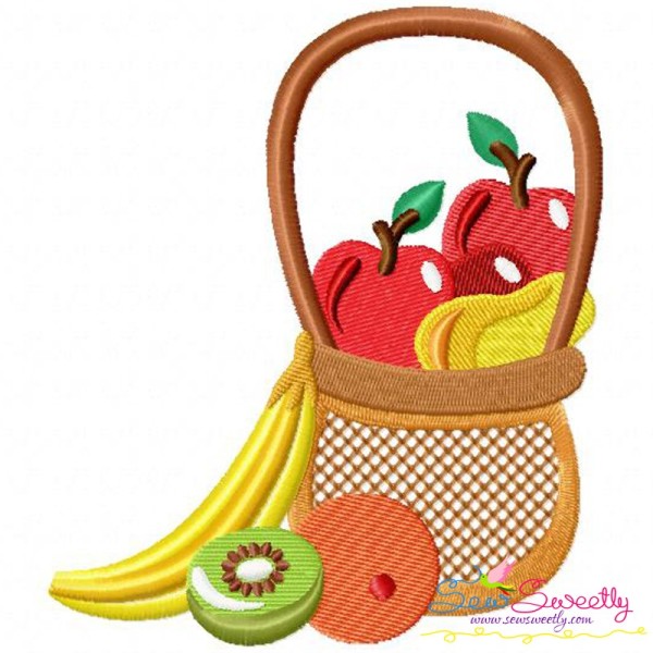 Colorful Fruit Basket-8 Embroidery Design Pattern-2