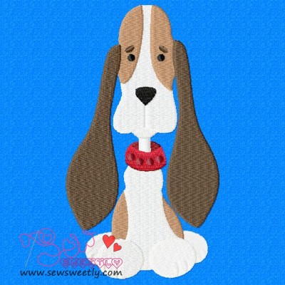 Beagle Dog-1 Embroidery Design Pattern-1