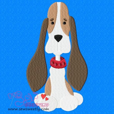 Beagle Dog-1 Embroidery Design- 1