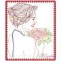 Multi Color Vintage Stitch Bride-3 Embroidery Design Pattern-3