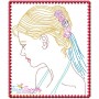 Multi Color Vintage Stitch Bride-2 Embroidery Design Pattern-3