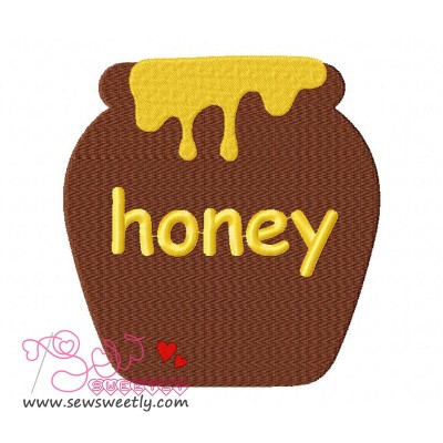 Honey Jar Embroidery Design Pattern-1