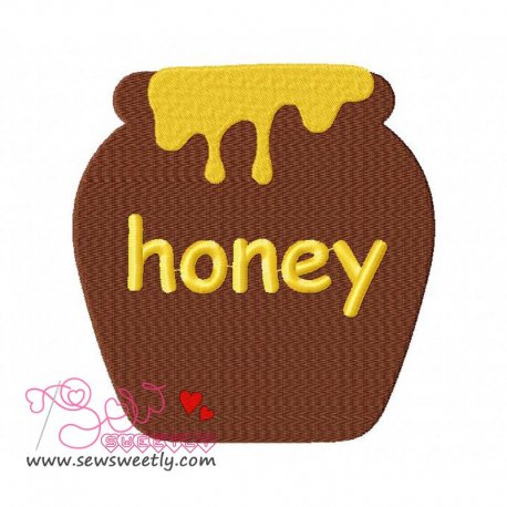 Honey Jar Embroidery Design Pattern-1