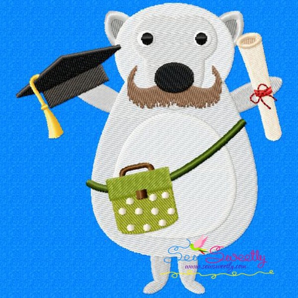 Animal Student-3 Embroidery Design Pattern-1