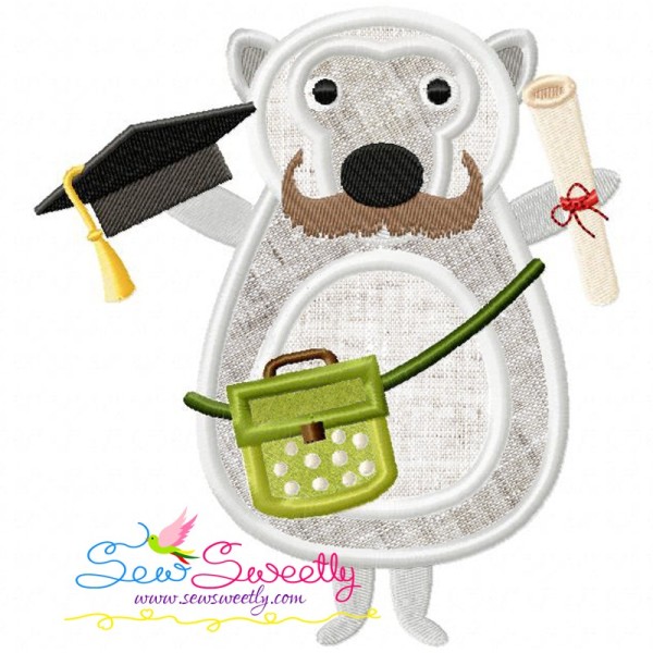 Animal Student-3 Applique Design Pattern-1