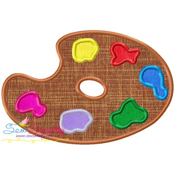 Color Palette Applique Design Pattern-1