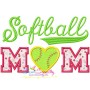 Softball Mom Applique Design Pattern-2