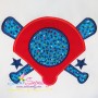 Baseball Diamond Monogram Applique Design Pattern-1