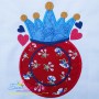 Baseball Crown Monogram Applique Design Pattern-2