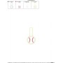 Baseball Key Fob In The Hoop Embroidery Design Pattern-2