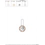 Basketball Key Fob In The Hoop Embroidery Design Pattern-2