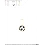 Soccer Ball Key Fob In The Hoop Embroidery Design Pattern-2