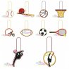 Sports Key Fobs In The Hoop Embroidery Design Bundle- 1