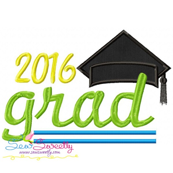 Grad-2016 Machine Applique Design Pattern-1