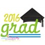 Grad-2016 Machine Applique Design Pattern-1