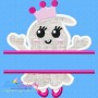 Girl Ghost Split Applique Design Pattern-1