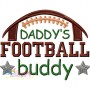 Daddy's Football Buddy Embroidery Design Pattern-2