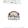Daddy's Football Buddy Embroidery Design Pattern-3