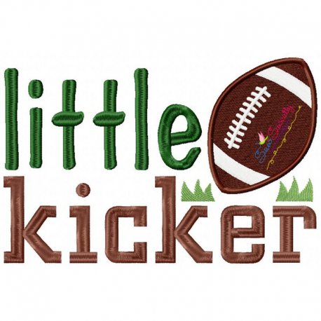 Little Kicker Embroidery Design- 1