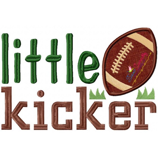 Little Kicker Applique Design Pattern-1