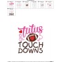 Tutus And Touch Downs Embroidery Design Pattern-2