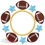 Football Star Monogram Embroidery Design Pattern-1