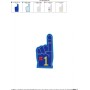 Foam Finger Machine Embroidery Design Pattern-2