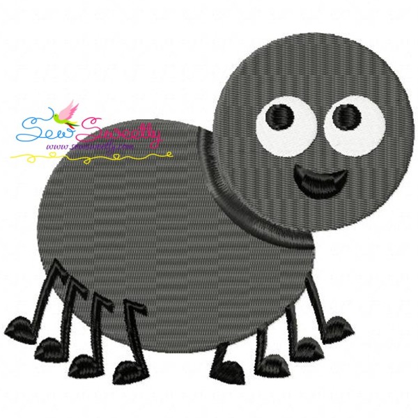 Halloween Spider Embroidery Design Pattern-1