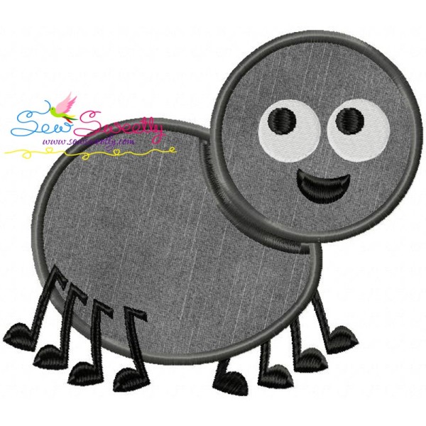 Halloween Spider Applique Design Pattern-1