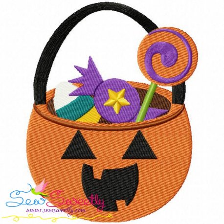 Halloween Candy Embroidery Design Pattern
