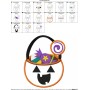 Halloween Candy Applique Design Pattern-2