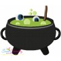 Halloween Cauldron-2 Embroidery Design Pattern-1