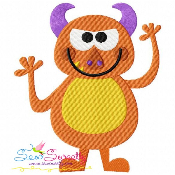Monster Embroidery Design Pattern-1