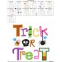 Trick or Treat Embroidery Design Pattern-2