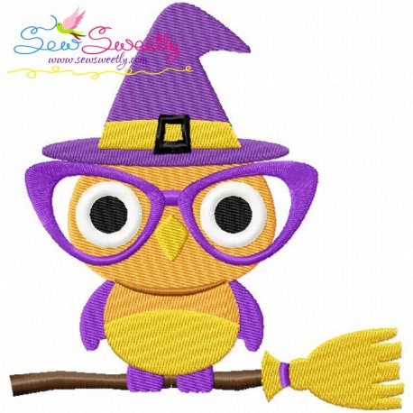 Halloween Owl-2 Embroidery Design- 1