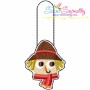 Scarecrow Key Fob In The Hoop Embroidery Design Pattern-1