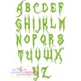 Halloween Scary Embroidery Font Set-1