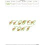 Flower Font-1 Embroidery Font Set-4