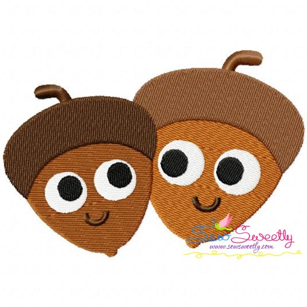 Acorns Machine Embroidery Design Pattern-1