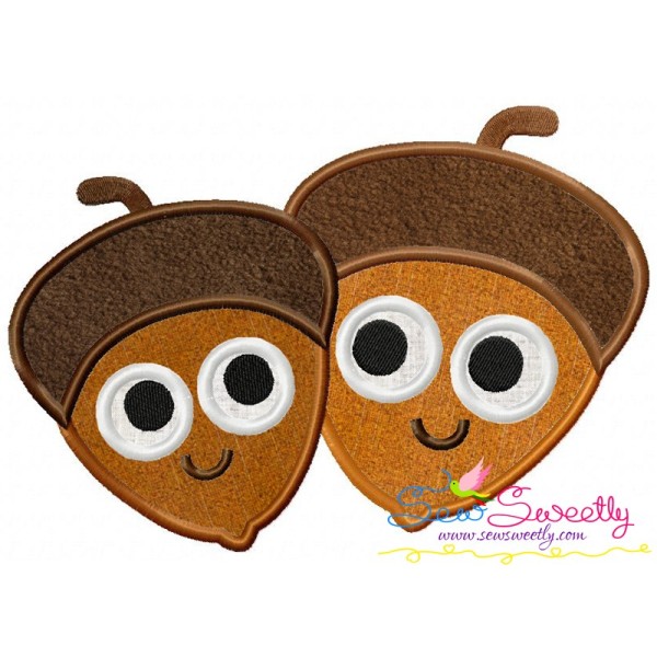 Acorns Machine Applique Design Pattern-1