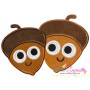 Acorns Machine Applique Design Pattern-1