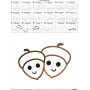 Acorns Machine Applique Design Pattern-2
