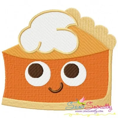 Pumpkin Pie Embroidery Design Pattern-1